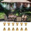 6x Cooling System Low Pressure Spray Misting Nozzle Outdoor Anti-drip Fogging