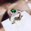 European and American Rings for Women Emerald Rings for Women Diamonds