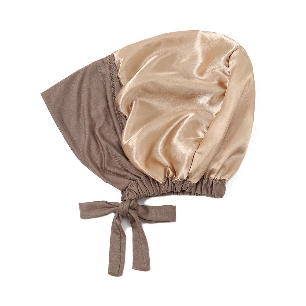 Polyester Adjustable Chemotherapy Cap With Tie Back For Women And Elderly