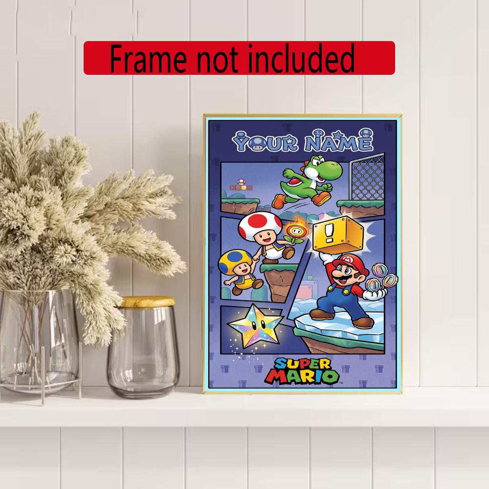 Minecraft Customize Text Diamond Painting Round Diamond Mosaic Suitable For Beginners Diamond Painting Rhinestones Gift Frameless