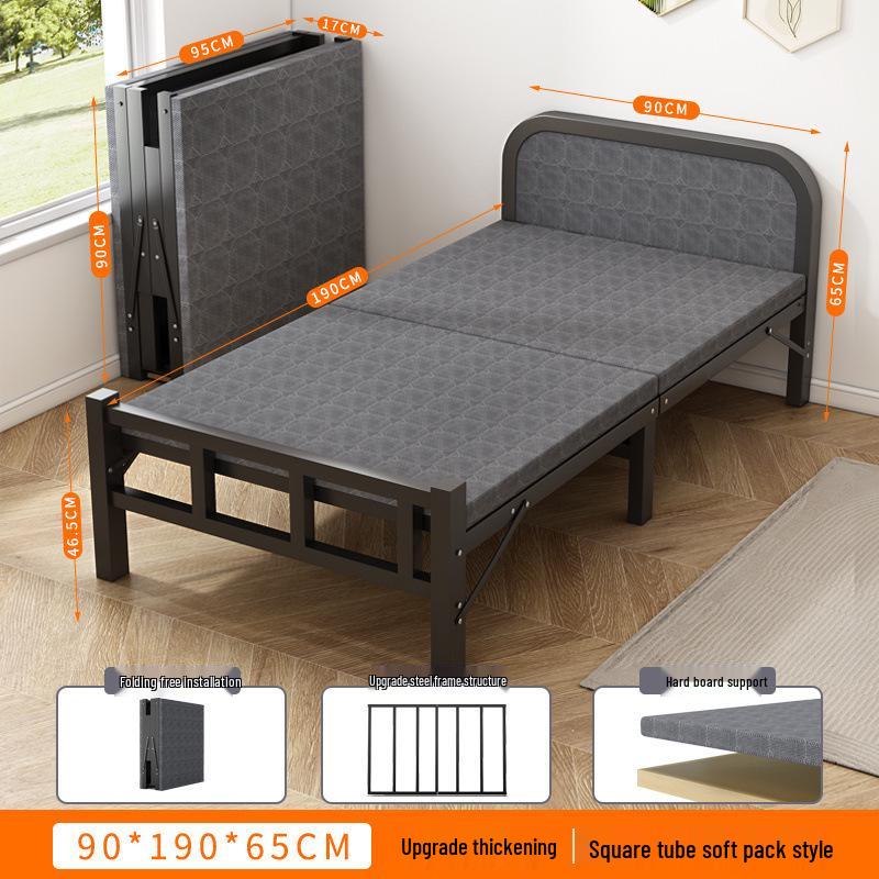 Portable Folding Recliner: Multi-Functional Single Bed for Home, Office, or Camping