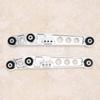 Rear Lower Control Arms Subframe Brace Kit for Honda Civic 92-95 (Silver)