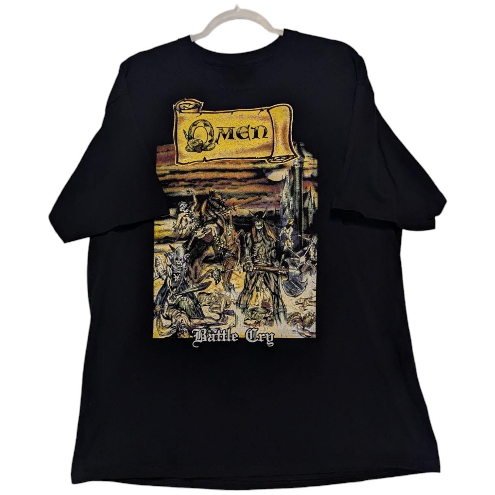Omen Band Battle Cry Black T-Shirt Gift For Men Women S