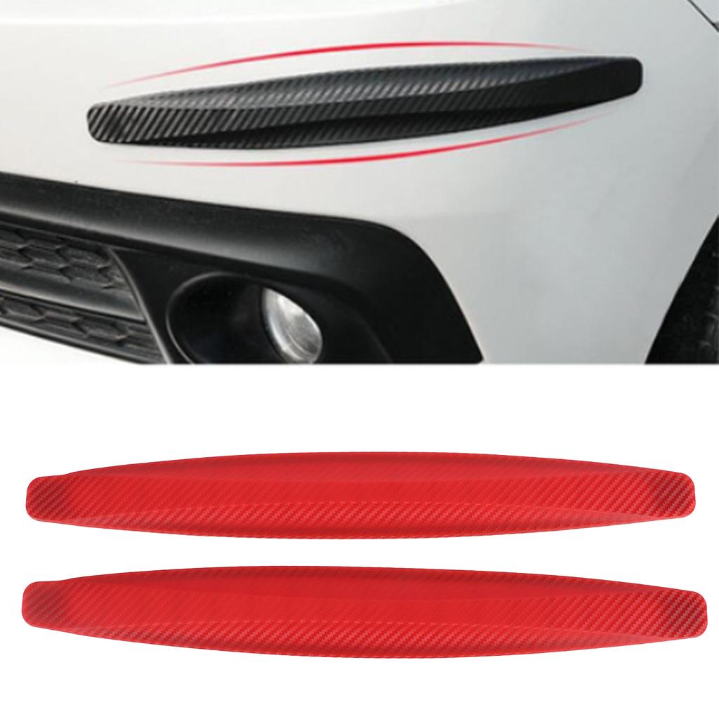 Bumper Edge Protector Body Corner Lip Side Guard Anti Scratch Anti Collision Universal for Car(Red )
