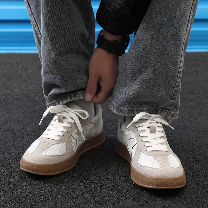 Retro Angola Red Platform Heightening German Training Shoes Men's 2025 Spring and Summer New Casual Board Shoes Sports Forrest Gump Shoes