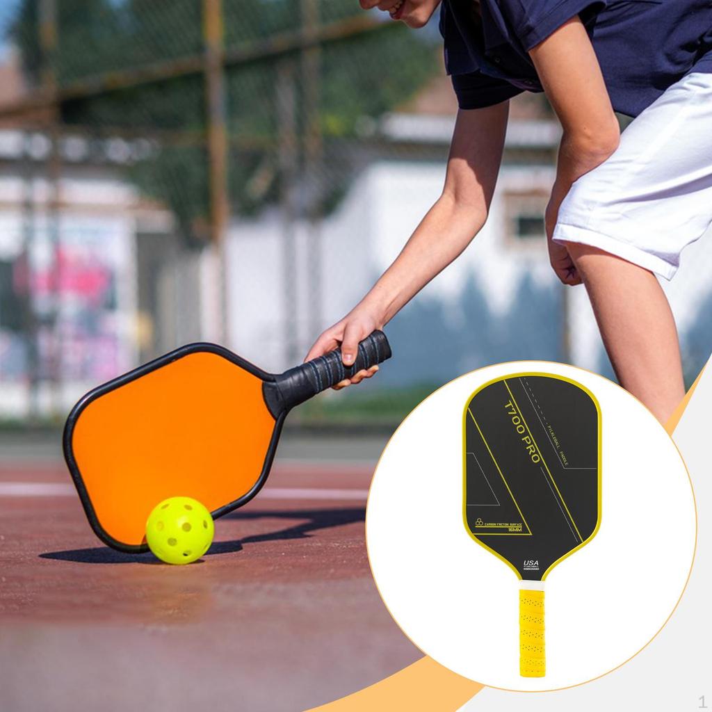 Pickleball Racket Portable Training Professional Practical Supplies Beginner Yellow Handle