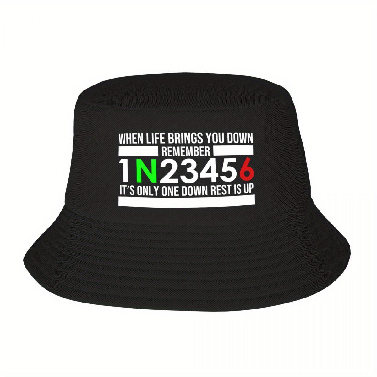 

Custom Unisex 1N23456 Motorcycle Gear Bucket Hat Beach Sun Motocross Motor Sport Summer Camping Hats