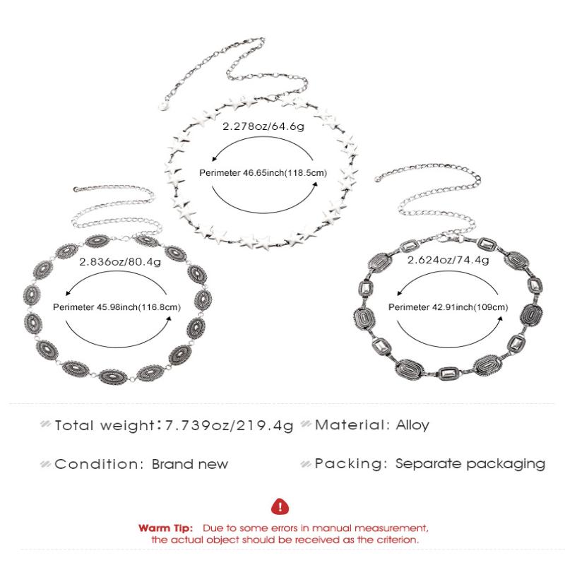 Vintage Oval Craved Metal Waist Chain For Women Retro Style Exquisite Gold Color Plated Belt Chains Fashion Body Jewelry Gifts