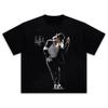 Michael Jackson Print T-shirt 2026 Zomer Unisex Dames Puur Katoen Losse Mode Hiphop Oversized T-shirt Fan Cadeau T-shirt