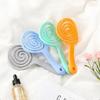 Mosquito Coil  Shape Lollipop Shape Barber Comb Hanging Hole Scalp Massage Comb  Hair Accessories