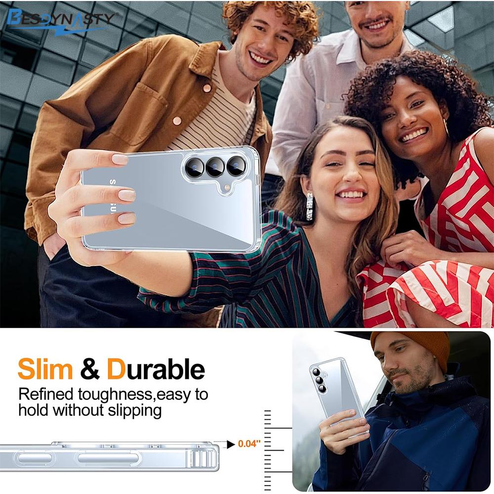 Anti-Yellowing Clear Case For Samsung Galaxy S26 Ultra S25 S24 S23 S22 Plus Transparent Shockproof Slim Phone Cover Accessories