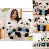 Adorable Panda Plush Doll For Girls Soft Stuffed Toy Perfect For Comfort And Sleep