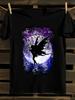 Gothic Fantasy Fairy Moon T-Shirt Mens Tshirt Womens Tshirts with Letters Print Short Sleeves T-Shirt Casual Street Tee Shirt Top