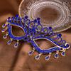 Luxury Alloy Masquerade Mask Shiny Crystal Face Accessories Rhinestone Mask Rhinestone Decoration Bridal Mask Cosplay Party