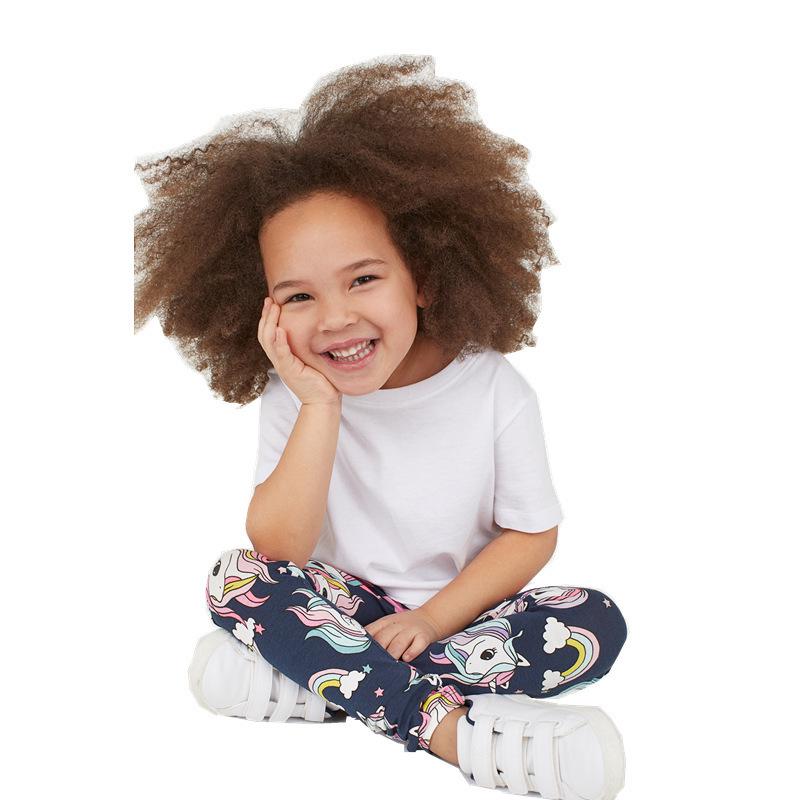 Jumping Meters Europäische Kinder-Frühlingsleggings - Elastische Mädchenhosen für Kleinkinder