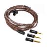 Linsoul TRIPOWIN Amber 32 AWG OFC Earphone Upgrade Cable for Includes Soft PVC Exterior New Cable Compatible with HiFi Earphones High-End Re-cabled