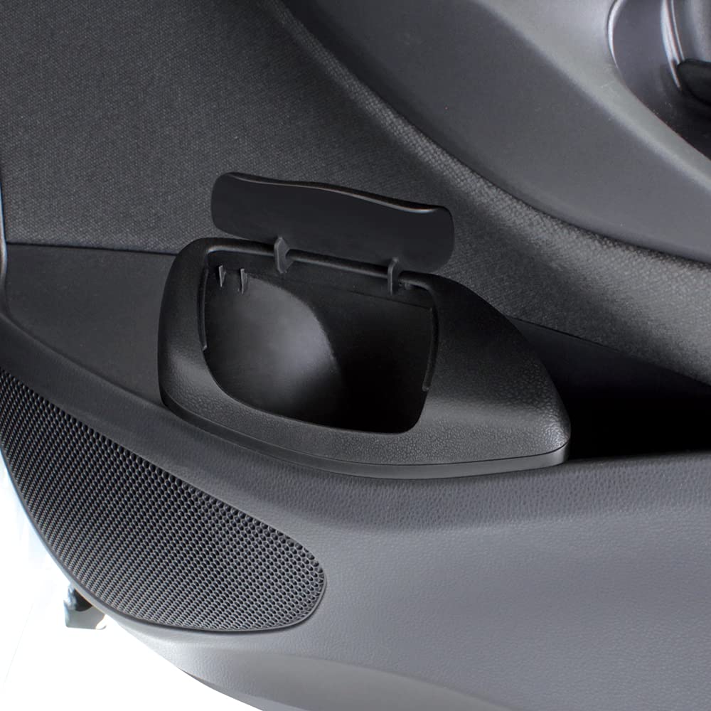 Tsuchiya Yac Side Box Trash Can for Toyota Vehicle-Specific Yaris/Yaris Cross, Driver's Side, Black, SY-YA3