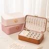 Two-layer Jewelry Storage Box for High-end Exquisite Necklaces, Earrings,Gold Jewelry and Hand Accessories with Large Capacity