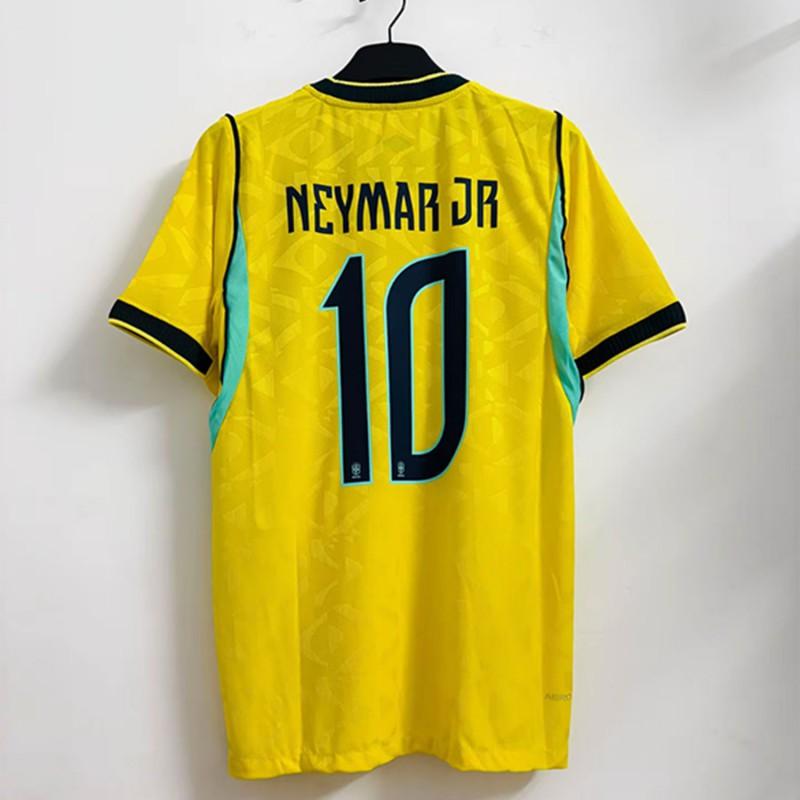 2026 Brazil National Team Home Jersey Neymar 10 Football Player Version Short Sleeve Sports