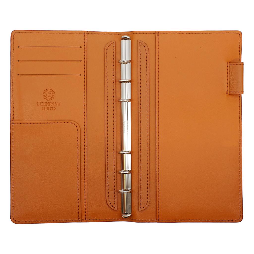 CCOMPANY LIMITED Planner System Planner Made In Japan A5 Size Bible Size Bible Slim Size Pen Holder Turner 2 Second Slim (Bible Size, Brown)