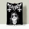 Band M-Mayhem Throw Lightweight 240g Flannel Blanket Soft Skin-friendly for Summer Cooling
