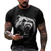 Men's T-Shirt With Print 3d Tiger Print Tees Tops Fashion Men Animal Pattern T Shirt Oversized Streetwear O-Neck Fashion Clothes