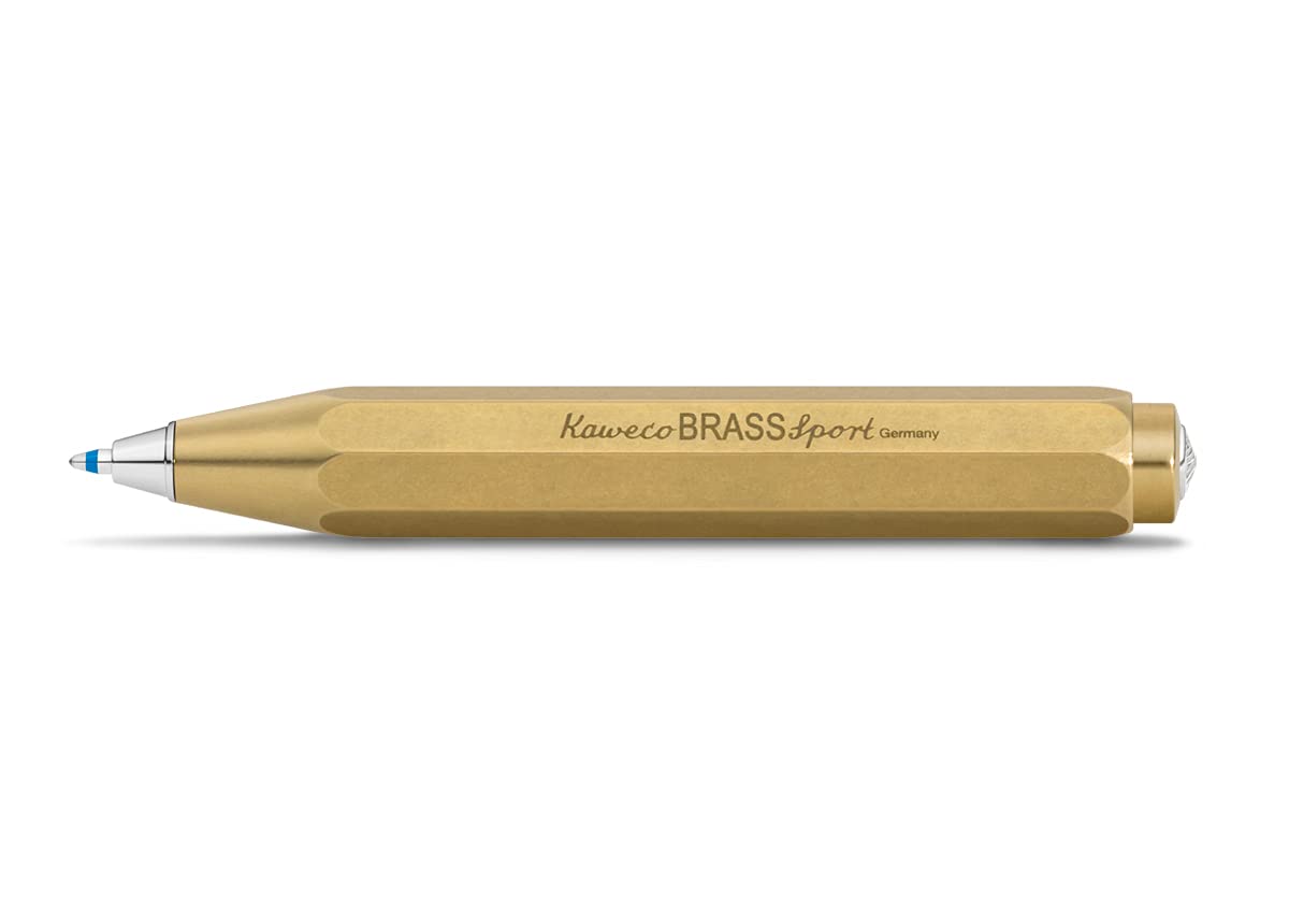 Kaweco Ballpoint Official Import Pen, Oil-Based, Brass, Sport, BRBP-BR,
