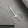 Ciseaux à cuticules courbés en acier inoxydable pour salons de manucure