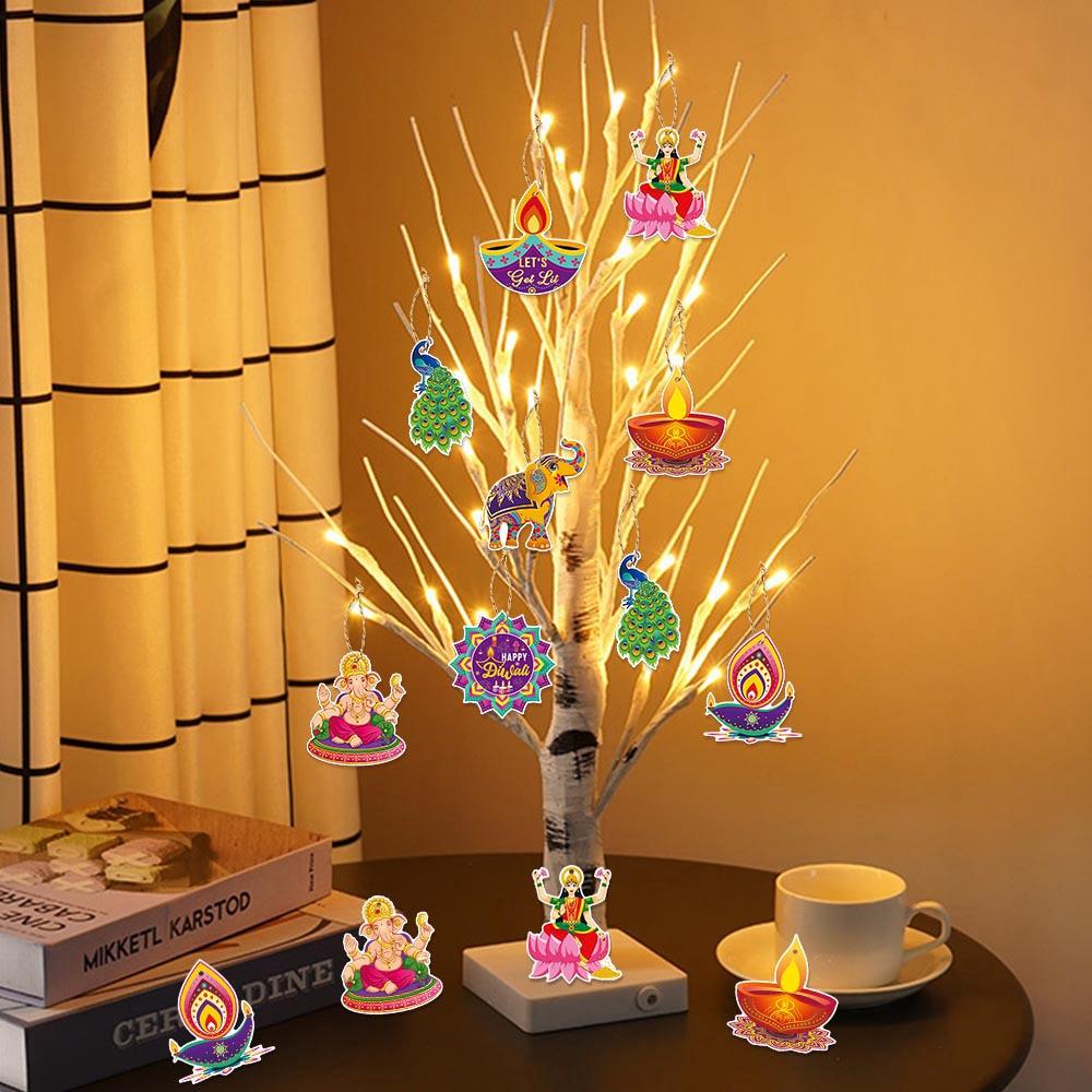Diwali Hanging Pendant Ornament,DIY Decorating for Family/Friend/Colleague/couples,Outdoor Indoor Party,Indian Party Decorations