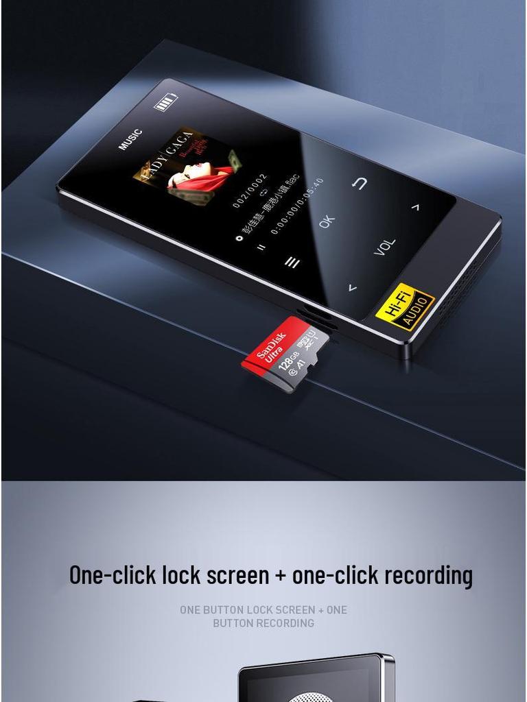 Xiaxin MP3 Walkman: Bluetooth HIFI Digital Player for Students