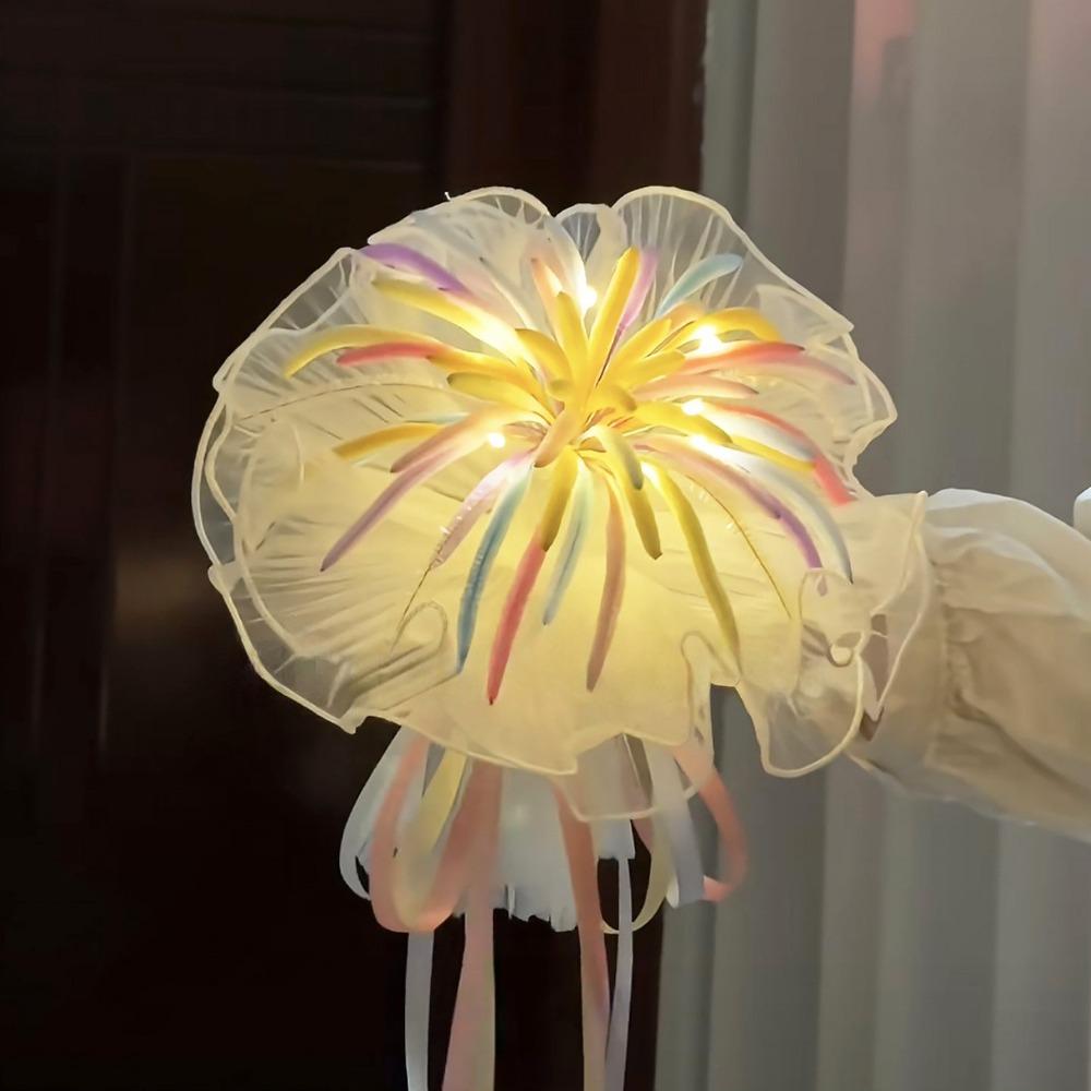 Romantic LED Fireworks Glow Bouquets Unfinished New Year Fireworks Bouquets Handcraft Decor Set A