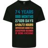 74th Birthday 74 Year Old Mens Light Cotton T-Shirt