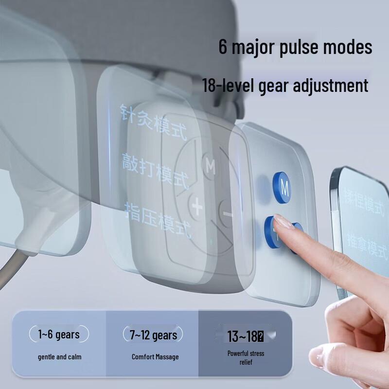 CHIGO Neck Massager with Pulse and Support CN plug (adapter included)