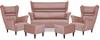 Zoja Wingback Sofa Set, Armchairs, Pouffes,, New Set