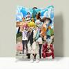 Anime T-The Seven Deadly Sins Throw Lightweight 240g Flannel Blanket Soft Skin-friendly for Summer Cooling