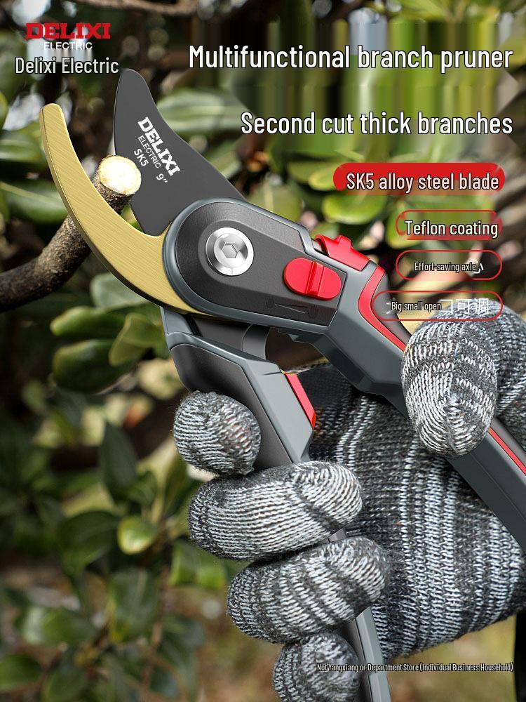 Delixi Electric Pruning Shears for Garden, Branches, Flowers, and Trees
