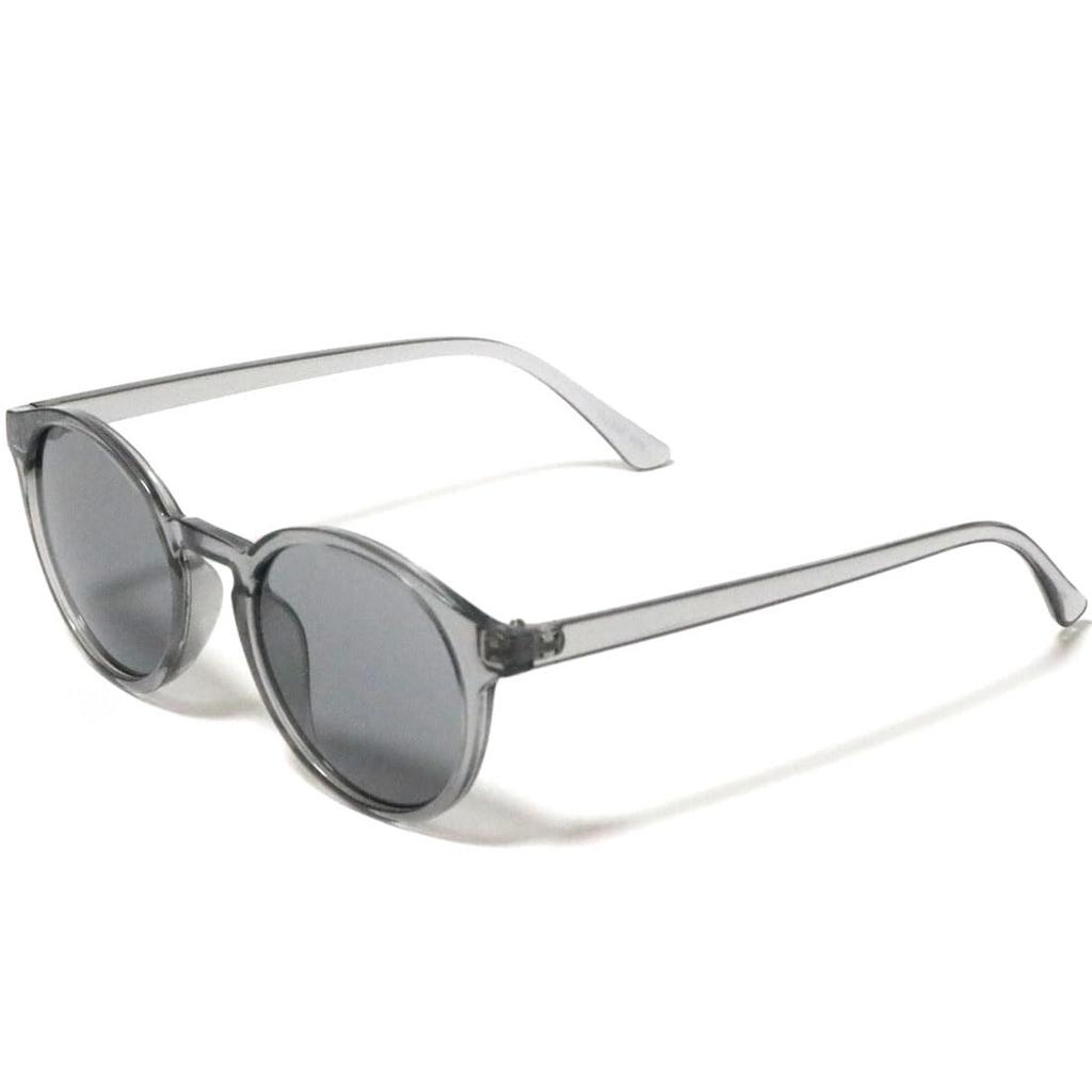 C Gray x L Smoke Sunglasses for Men and Boston UV Colored [FashionBerry] Women, Round, Lightweight, 99% Protection, Lenses/Clear Lenses, Unisex,
