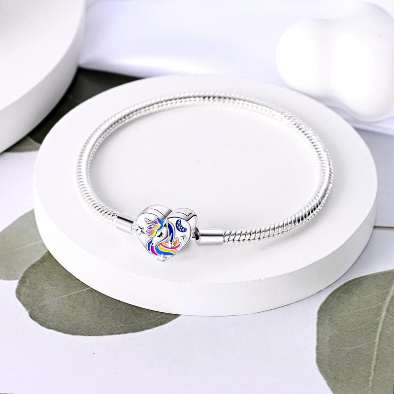925 Silver Snake Chain Heart Butterfly Cat Claw Bracelets Fit Pan Charms Beads Fashion DIY Jewelry Gift Making