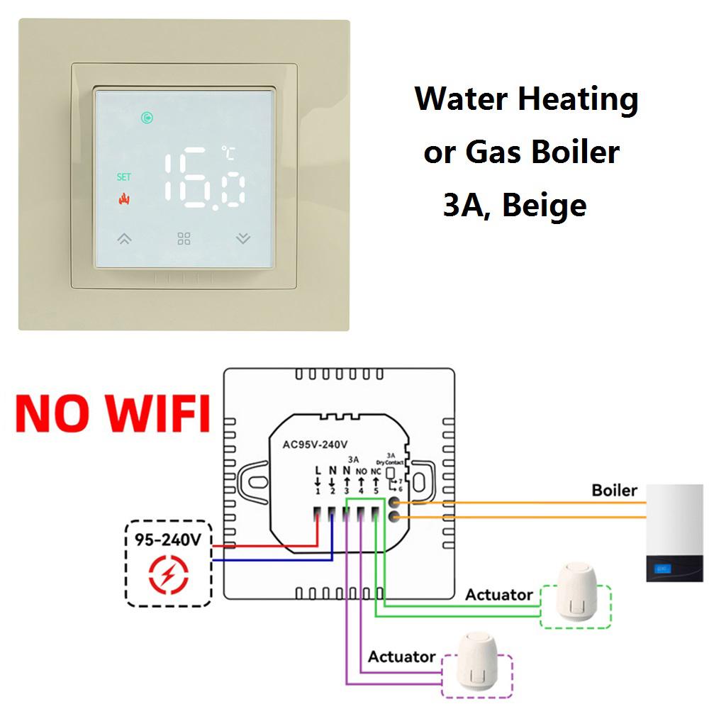 MINCO HEAT Smart WIFI MK08 Thermostat Remote Temperature Controller 3A 16A for Water/Electric Floor/Gas Boiler 1PC7