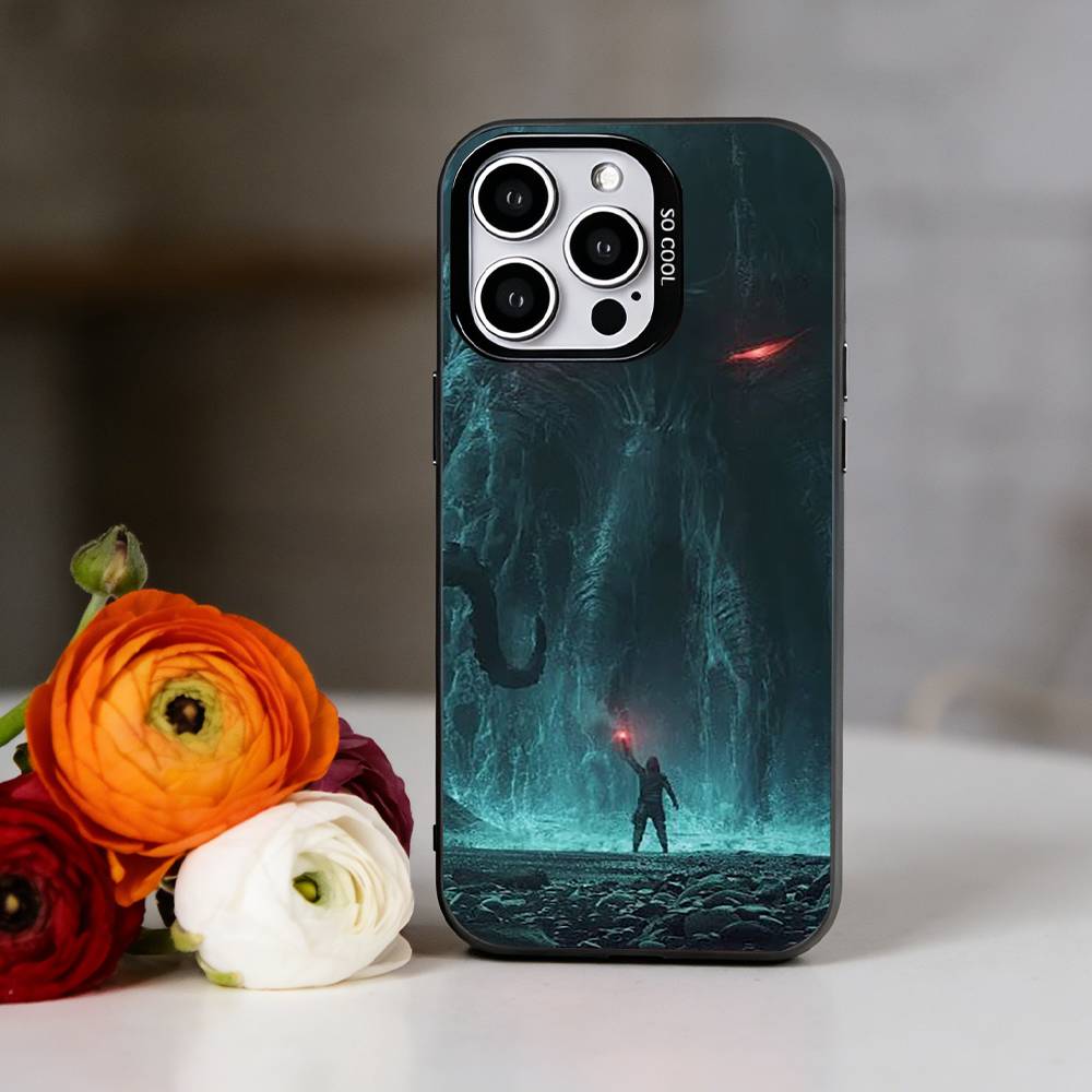 Mythos Art CTHULHU Phone Case For iPhone 17,16,15,14,13,12,11 Plus,Pro Max,XS,Colorful Silver Phone case Funda Cover iPhone16