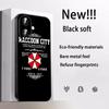 Classic Evil Umbrella Cool Pattern Design Phone Case For iPhone 17 16 15 14 13 12 Plus Mini Pro Max Soft Black Shockproof Cover
