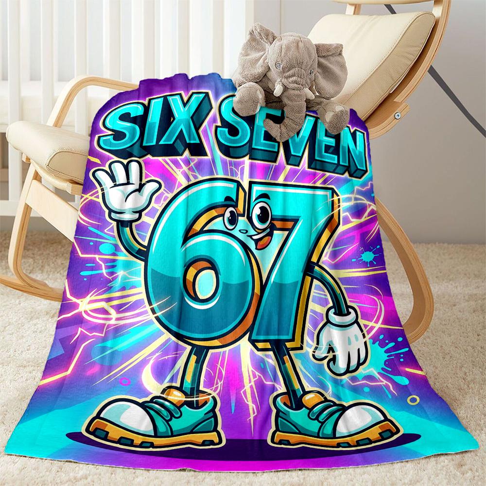 Sixty-seven Blanket,Suitable for sofas, offices, travel, living rooms, Gifts to relatives and friends, Blanket,Suitable for all seasons.