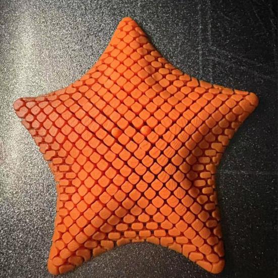 3D Printed Articulating Starfish Toy Anxiety Stress Relief Flexible Starfish Fidget Toy Home Office Desktop Decoration Ornament