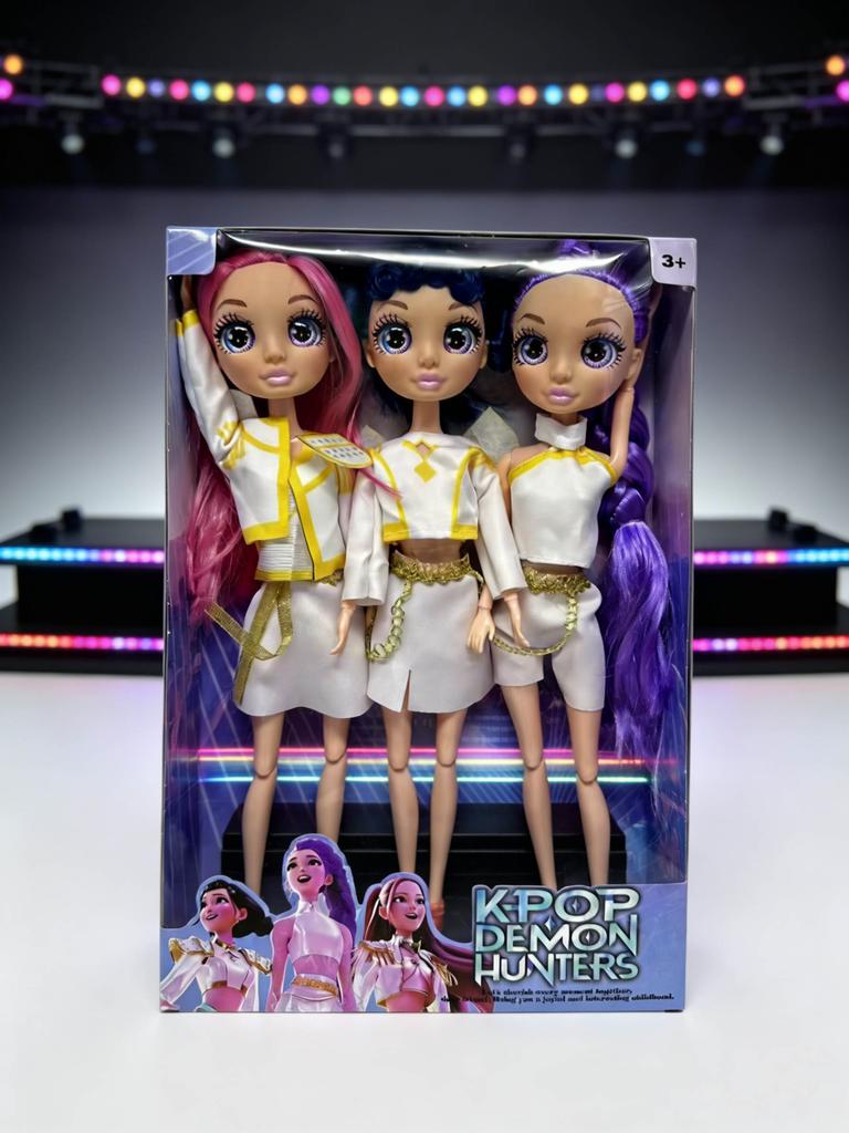 2026 Hot Music Style Demon Hunters Anime Figure, Rumi Mira Zoey Action Figure, Cute Cosplay Doll Birthday Gift