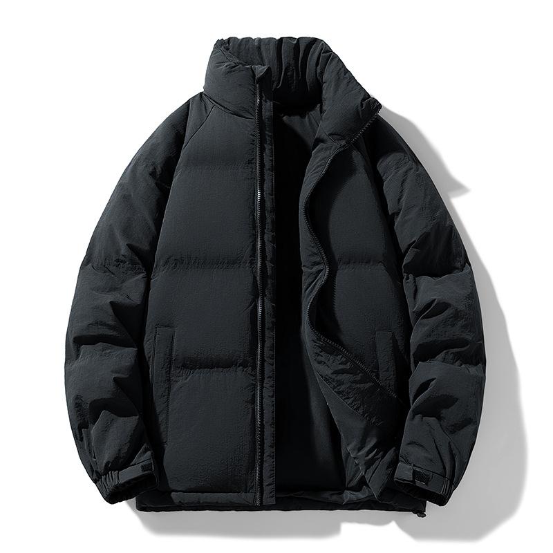 2025 winter new down jacket men's trend short couple style loose 90 fleece warm and comfortable jacket for men