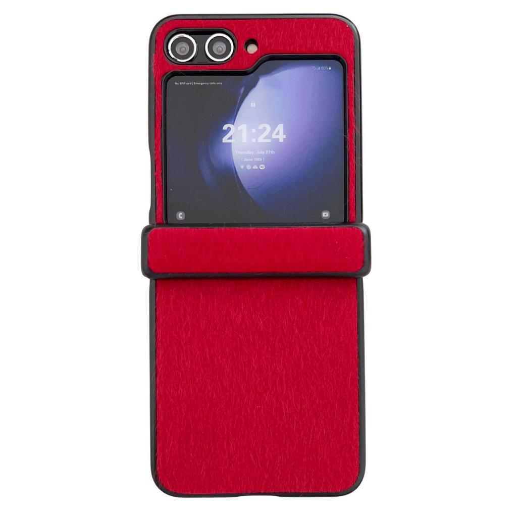 Samsung Z Flip 3/4/5/6/7 Mink Plush Three-Section Case