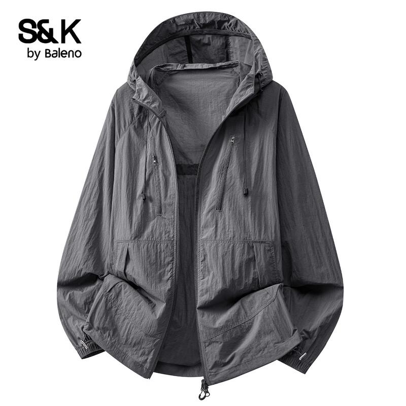 Baleno Men s S&K Ice Silk Hooded UV Protection Jacket 2XL