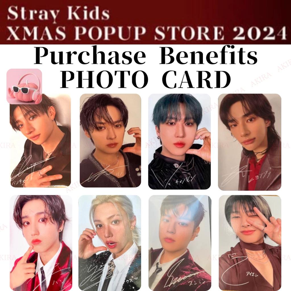 STRAY KIDS XMAS POPUP STORE 2024 JAPAN Purchase Benefits PHOTO CARD OFFICIAL