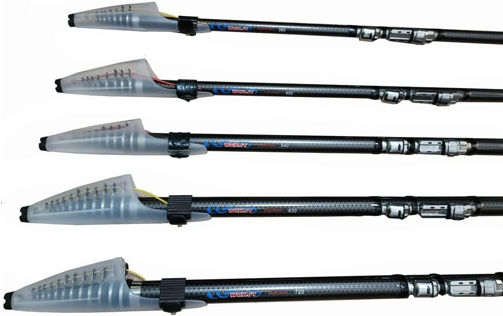 Portable Carbon Fiber Telescopic Fishing Rod, 3.6m/4.5m/5.4m/6.3m/7.2m, for Salt and Freshwater Fishing, Casting Rod, and Pier Fishing (540cm)