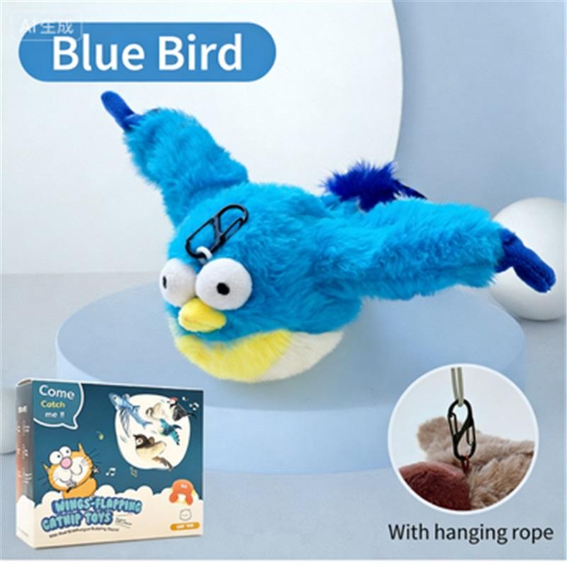 Electric Interactive Plush Pet Toy Flapping Shaking Simulation Animal Cat Dog Toy For Boredom Relief